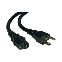 Tripp Lite P007-002 2FT Computer Power Cord 14AWG 15A 125V 5-15P To C13 Heavy Du - $25.16