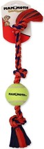 Mammoth Pet Flossy Chews Color 3 Knot Tug with Tennis Ball - Assorted Colors - £21.94 GBP