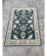 5x7 Oushak Rug - Handmade Turquoise Boho Afghan Rug - $14,621.04 MXN