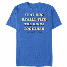 Big Lebowski Rug Tied The Room Together Tee Shirt Blue - £8.78 GBP