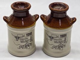 Vintage Texas Alamo Milk Jug Salt &amp; Pepper Shaker Set - Farmhouse Countr... - $9.98