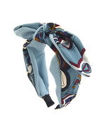Printed Blue Bow Headband - $26.02 CAD