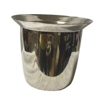 Vintage Ice Bucket / Wine Cooler 8” x 9” Round Stainless Steel - $12.29