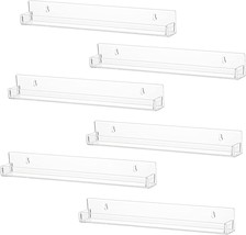 Similar Tou 6 Pcs.Clear Acrylic Floating Shelves Book Shelf Display, 15 Inch - £28.76 GBP