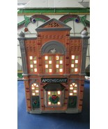 SNOW VILLAGE APOTHECARY LIGHTED HOUSE 9 X 6&quot; SHOWROOM MODEL  - $101.83 CAD