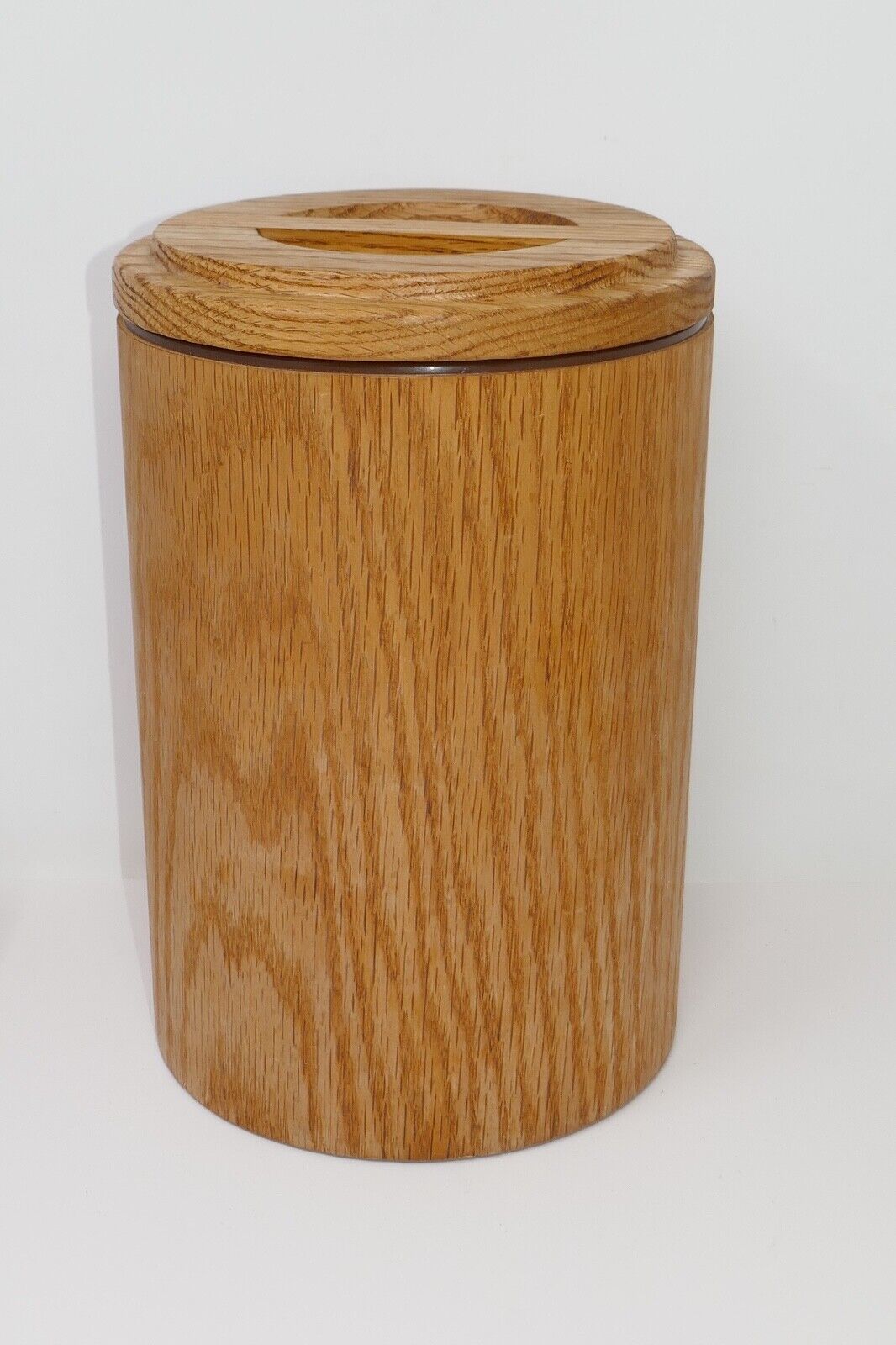 Cornwall Soft Touch Oak Wood Grain Kitchen Canister Container USA - $31.99
