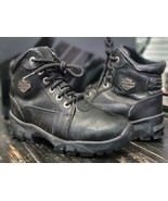 Pre-Owned Harley Davidson 84299 Black Leather Biker Motorcycle Boot Women 6 - $121.89 CAD