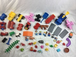 Lego Duplo Big Lot Zoo People Blocks Vehicles Pieces Lot #1 - £39.14 GBP