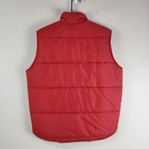K Brands Puffer Vest Mens Size Medium Red Made In USA Vintage - $22.76