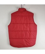 K Brands Puffer Vest Mens Size Medium Red Made In USA Vintage - £17.10 GBP