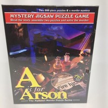 TDC Games Alphabet Mystery Jigsaw Puzzle - A is for Arson, 2 - 500 piece... - $17.50