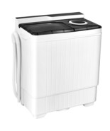 Costway 26Lbs Portable Semi-Automatic Washing Machine W/Built-In Drain P... - £272.31 GBP