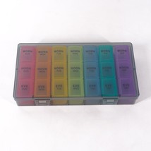 Morning Noon Night Vitamin Organizer 7-Day Pill Box Medicine Storage Con... - $11.30