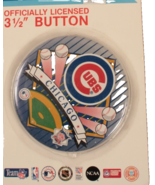 NIP Vintage Licensed WinCraft Chicago Cubs 3.5&quot; Button Pinback MLB Baseball - $6.79