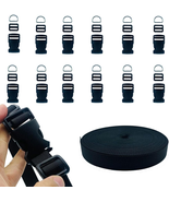 Nylon Webbing Straps and Buckles Set Adjustable Side Release Buckles wit... - $22.60 CAD