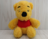 Sears Walt Disney Gund vintage plush fuzzy Winnie the Pooh red shirt sit... - $24.74