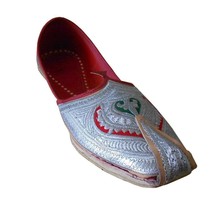 Men Shoes Indian Handmade Jutti Punjabi Khussa Leather Espadrilles Mojari US 11  - £43.24 GBP