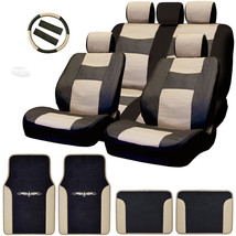 For Ford New Semi Custom Syn Leather Seat Covers Split Seat Vinyl Mats B... - $53.28