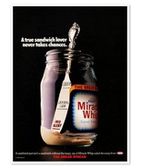 Kraft Miracle Whip The Bread Spread Vintage 1984 Full-Page Magazine Ad - £7.58 GBP