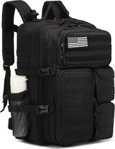 Wotony 45L Tactical Backpack For Men-Military Waterproof, Black, 19.5 Inch-900D - $42.98