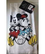 Disney NEW Mickey and Minnie Mouse 2 PACK KITCHEN TOWELS Color  100% Cotton - $17.99