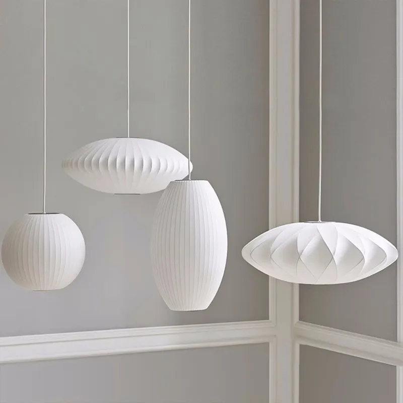 Denmark Designer Silk Pendant Lamp Living Room Hotel Hall Restaurant Han... - £112.54 GBP+