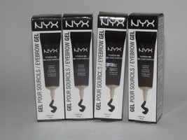 4 Boxes NYX Eyebrow Gel EBG05 EBG 05 Black / Noir 0.34 Fl Oz New (K) - $23.51