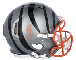 Joe Burrow Autographed Cincinnati Bengals Flash Speed Authentic Helmet Fanatics - £920.93 GBP