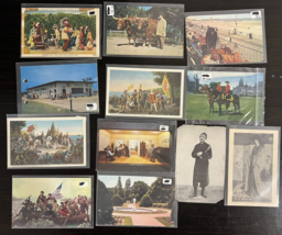 Vintage Postcards Mixed lot of 12  People Views Unusual Posted and Non-Posted - £11.34 GBP