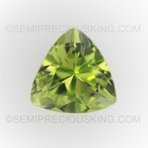 Natural Peridot Trillion Faceted Cut 6X6mm Parrot Green Color VS Clarity Loose G - £12.05 GBP