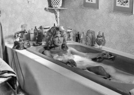 Julie Ege sexy pose lying in bath tub Not Now Darling 5x7 inch publicity pose - £4.52 GBP