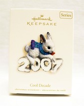 VINTAGE 2007 Hallmark Keepsake Christmas Ornament Cool Decade Bunny Rabbit - $24.74