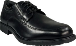 Rockport Ltp Apron Toe Men&#39;s Black Waterproof Lightweight Leather Shoes #A12922 - £70.61 GBP