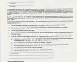 Braniff International Form Notice to Armed Individuals  - $37.62