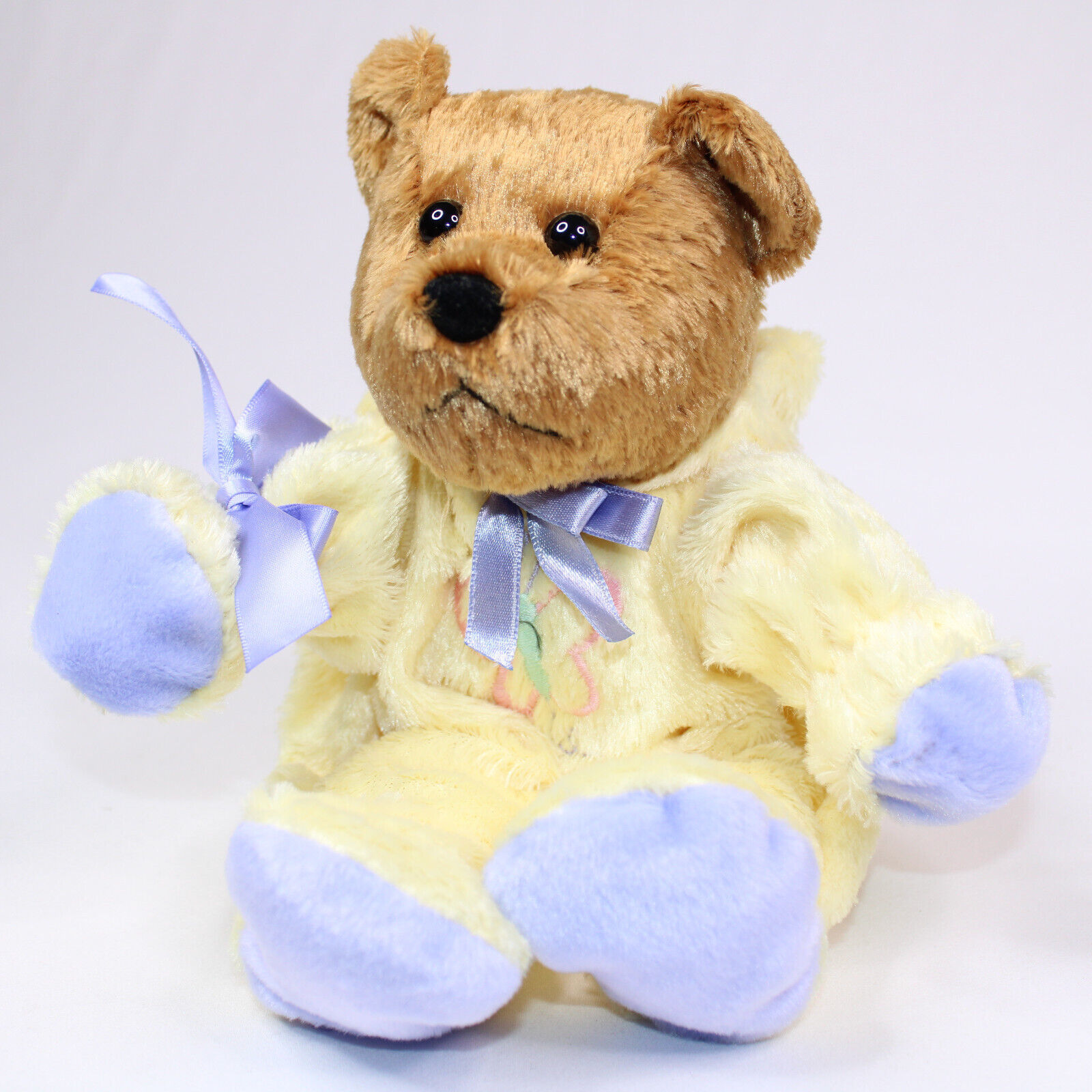 Vintage Treat Cetera 10" Teddy Bear In Yellow Bunny Costume Stuffed Animal Toy - $9.28