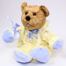 Vintage Treat Cetera 10&quot; Teddy Bear In Yellow Bunny Costume Stuffed Animal Toy - £7.30 GBP