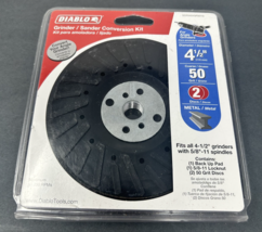 Diablo DCP040VGPS01G 4 1/2 in 50-Grit Grinder/Sander Conversion Kit w 2 ... - $12.34