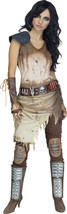 Fun World Women&#39;s Apocalyse Warrior, Brown, S/M Size 2-8 - £88.38 GBP