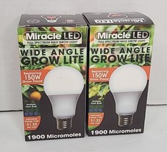 MIRACLE LED 602140 Full Spectrum Wide Angle Multi Plant LED Grow Light New - £14.83 GBP