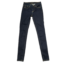 KanCan Jeans Size 26 Dark Blue Denim Stretch Cotton Blend Skinny Womens 26X32 - £18.67 GBP