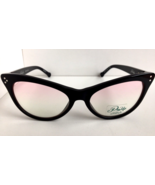 New Hally&amp;Son PinUp  HS682V01 55mm Black Cat Eye Women&#39;s Sunglasses - $1,275.95 MXN