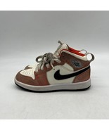 Nike Air Jordan 1 Mid DV1341-800 Boys Multicolor Lace Up Basketball Shoe... - £35.49 GBP