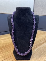 Vintage Purple Puka Sea Shell Necklace Hawaii Beach Florida Hippie KG - £19.33 GBP