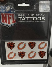 Chicago Bears NFL Football 8 piece Peel and Stick Tattoo Set Easy Applic... - $7.91