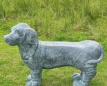 Dog Statues Outdoor Grey 33.8L Outdoor Statues Bench Stool For Outdoor G... - $370.99
