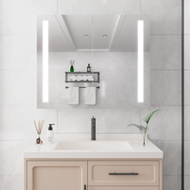 36 x 30 inch Medicine Cabinet with LED Vanity Mirror, Anti-Fog, Dimmable - £395.46 GBP