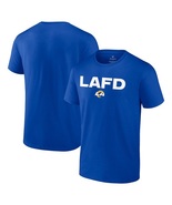 New Rams LAFD Fire Department Blue T-Shirt - Los Angeles - £28.57 GBP