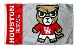 Houston Cougars Red Flag 3X5ft Banner Polyester with 2 Brass Grommets - £12.59 GBP