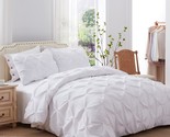 The Kotton Culture 600 Tc 3 Pc. Pinch Pleated Duvet Set Is Made Of 100% ... - $111.99