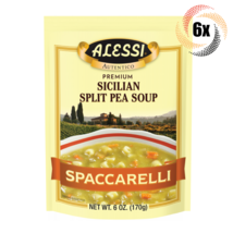 6x Packs Alessi Autentico Spaccarelli Premium Sicilian Split Pea Soup | 6oz - £24.78 GBP